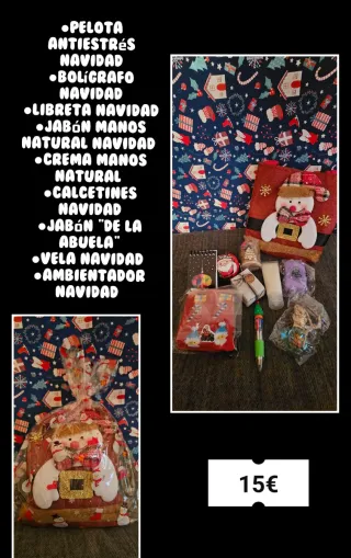 Lote Navidad: Pelota, Jabón, Crema, Calcetines