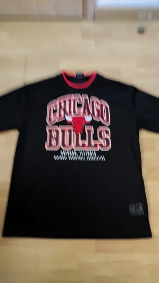 Camiseta Chicago Bulls Negra Talla L (RP)