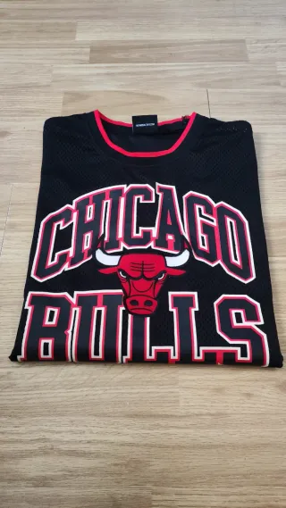 Camiseta Chicago Bulls Negra Talla L (RP)