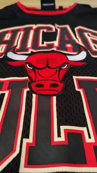 Camiseta Chicago Bulls Negra Talla L (RP)