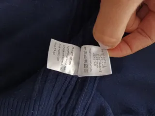 Maglione uomo blu/grigio con zip