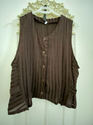 Completo marrone floreale taglia S