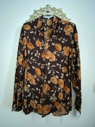 Completo marrone floreale taglia S