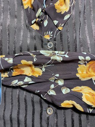 Completo marrone floreale taglia S