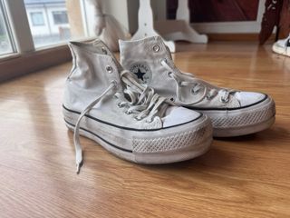 Converse All Star Plataforma Blancas
