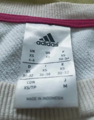 Sudadera Adidas Blanca Talla XS