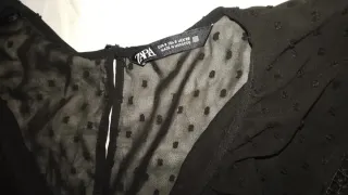 Mono corto negro Zara Talla S