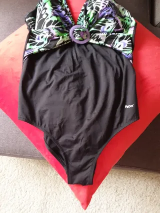 Bañador Talla 44 Negro Multicolor