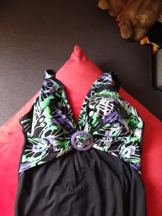 Bañador Talla 44 Negro Multicolor