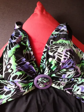 Bañador Talla 44 Negro Multicolor