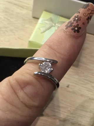 Anillo Plata de Ley Compromiso Circonita