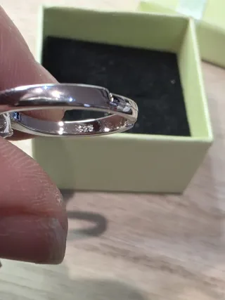 Anillo Plata de Ley Compromiso Circonita