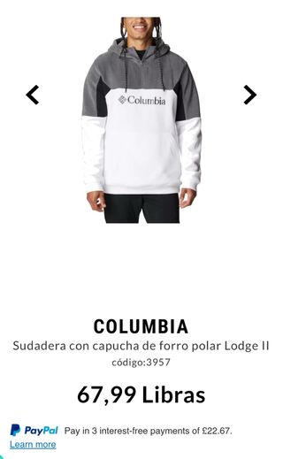 Sudadera Columbia Polar: Negro, Gris, Blanco XXL