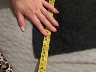 Falda Zara punto gris Talla M