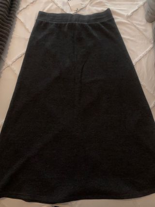 Falda Zara punto gris Talla M