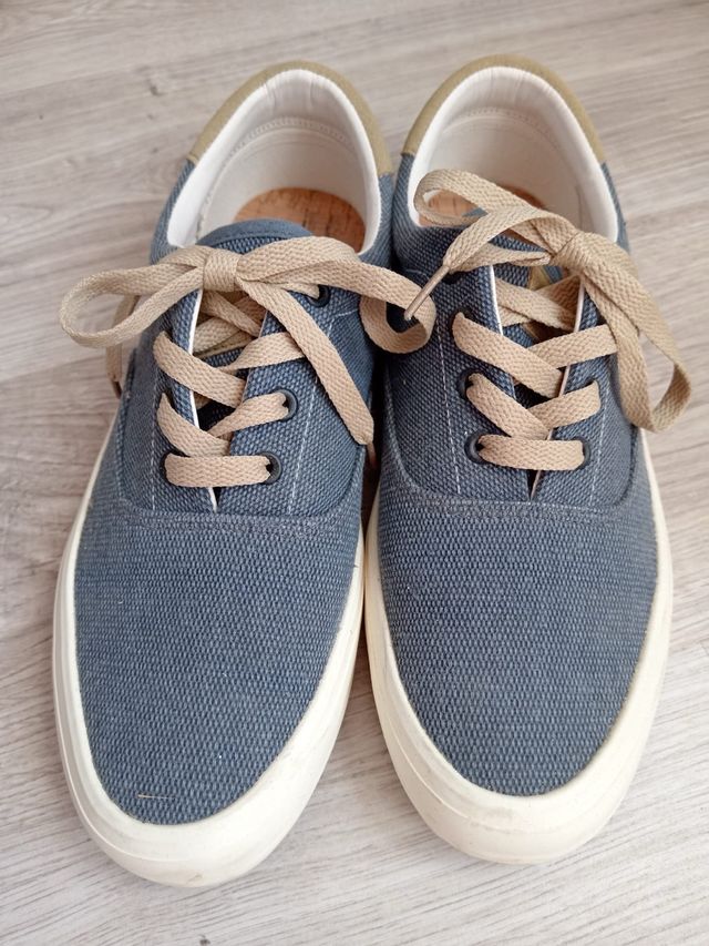 Zapatillas Springfield Azul y Beige