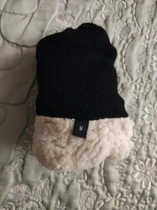 Guantes de cuero negros para hombre