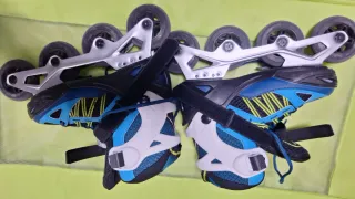 Patines en línea ajustables 35/38+ protecciones