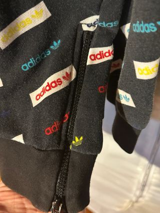 Felpa Adidas Uomo Nera Multicolor Taglia L