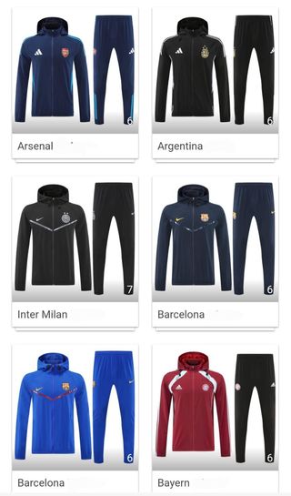 Chandal de adulto y niños