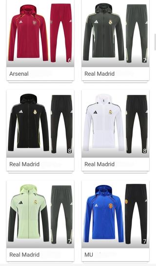 Chandal de adulto y niños