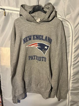 Felpa uomo Reebok New England Patriots grigia