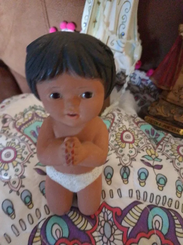 Lote 5 figure antiche del Bambino Gesù