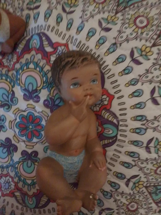 Lote 5 figure antiche del Bambino Gesù