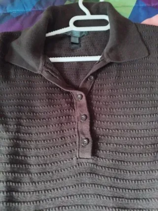 Vestido marrón con cinturón