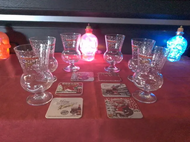 Set 6 Bicchieri Gordon Tema Natale