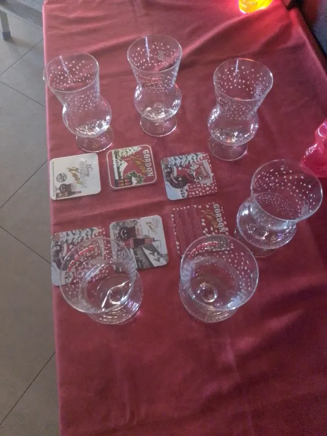 Set 6 Bicchieri Gordon Tema Natale