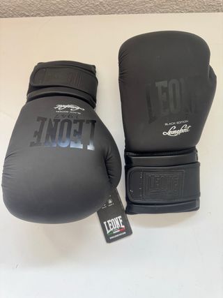 2 pares deGuantes Boxeo Leone Black Edition Nuevos