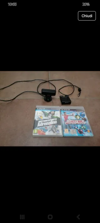 Telecamera PS3 Move + 2 Giochi
