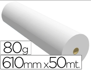 4 Rotoli Plotter 80g 610mm x 50m