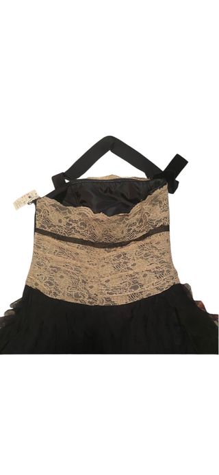 Vestido chic bicolor