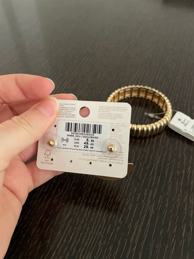 Pendientes Parfois dorados y grises