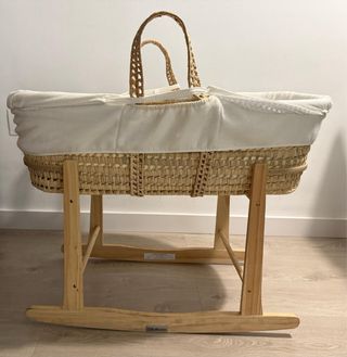 Moisés de ratán para bebé
