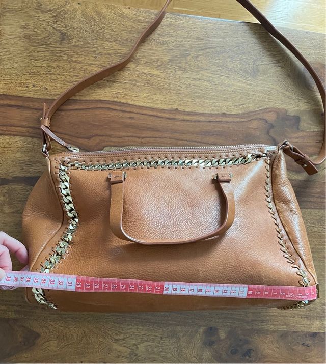 Bolso Piel Zara Marrón