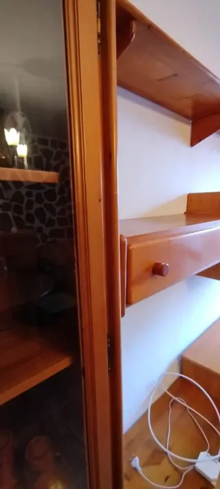 Mueble de salón completo estilo Provenzal. Madera