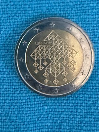 Lituania 2024 Jardines de Paja Moneda