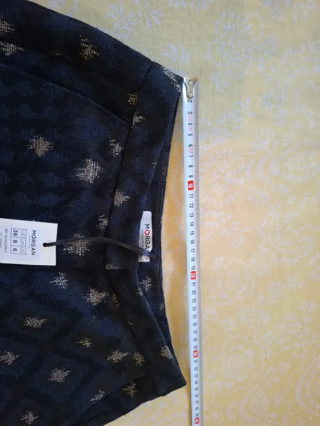 Pantalón corto Morgan azul marino hilo plata