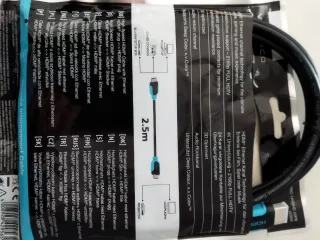 Cable HDMI High Speed 2.5m