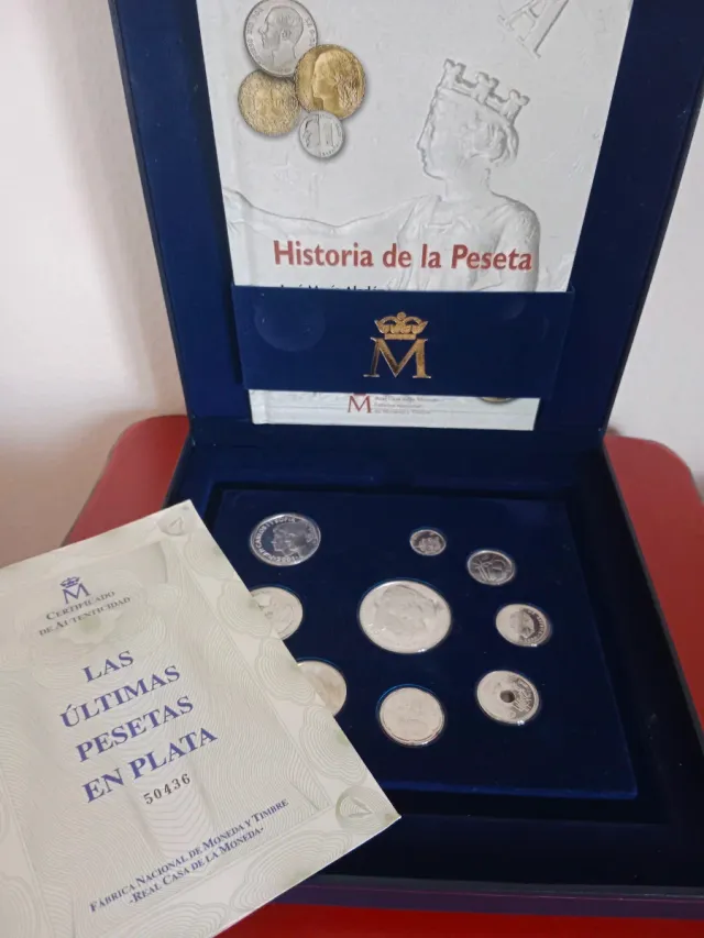 Últimas Pesetas en Plata - Caja Coleccionista