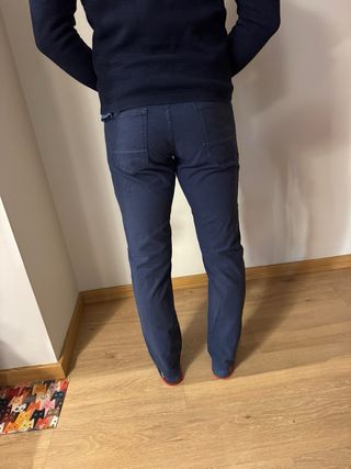 Pantalón Massimo Dutti Azul Hombre