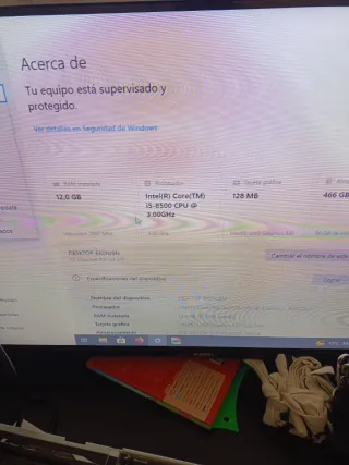 Hp torre ordenador i5 8500 12 GB ran ddr4