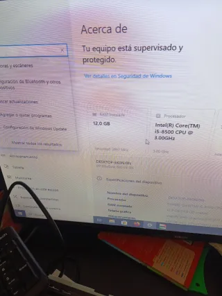 Hp torre ordenador i5 8500 12 GB ran ddr4