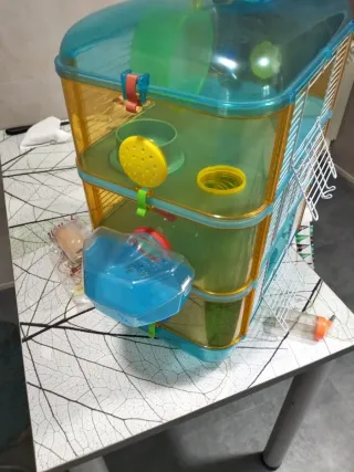 Jaula Hámster 3 Pisos Accesorios