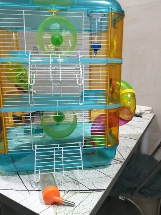 Jaula Hámster 3 Pisos Accesorios
