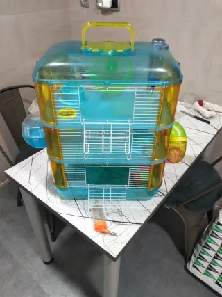 Jaula Hámster 3 Pisos Accesorios