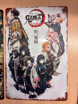Set 3 Poster  alluminio Anime Demon Slayer